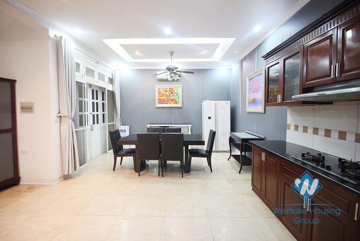 The 4-bedroom fully furnished apartment at Ciputra is located in a quiet area with fresh air